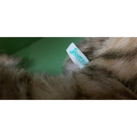 Plush Tiger Stripe Cat By Jockline Made in Italy mid-1980s - Picture 7 of 7